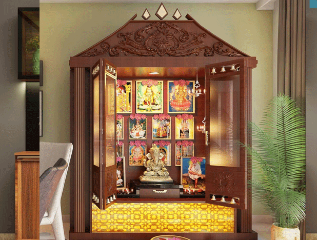 Woods And Textures - Pooja unit